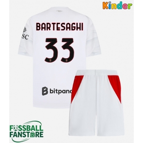 AC Milan Davide Bartesaghi #33 Replik Auswärtstrikot Kinder 2026-27 Kurzarm (+ Kurze Hosen)